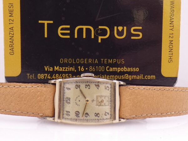 Lord Elgin Tonneau Oro 14 Kt Gold Filled ANNO 1947 JUST SERVICED Carica Manuale