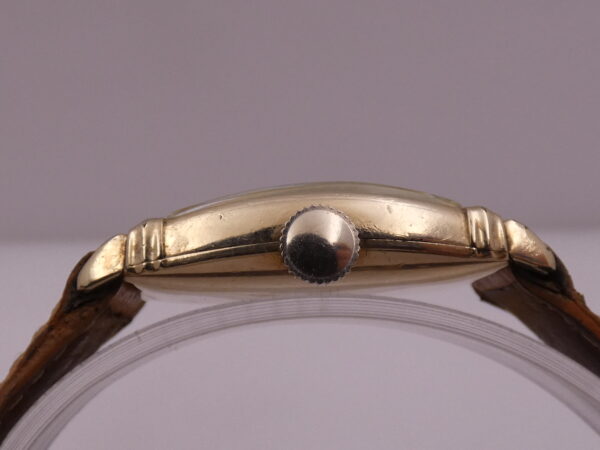 Lord Elgin Tonneau Oro 14 Kt Gold Filled ANNO 1947 JUST SERVICED Carica Manuale