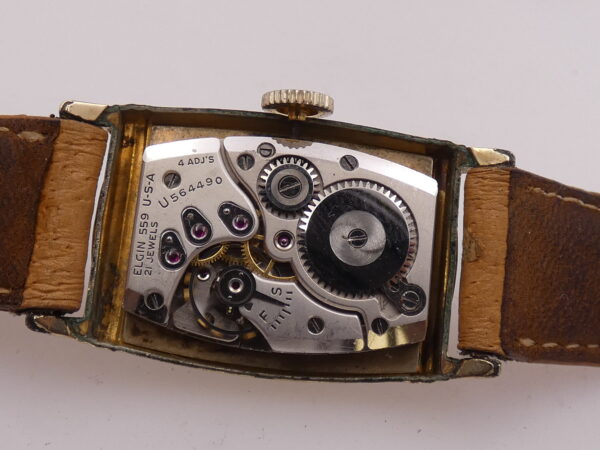 Lord Elgin Tonneau Oro 14 Kt Gold Filled ANNO 1947 JUST SERVICED Carica Manuale