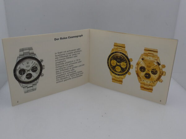 Rolex Vintage Booklet For Rolex Daytona Cosmograph Hand Winding 6263 - 6265 - 6265/8 YEAR 1972 Top