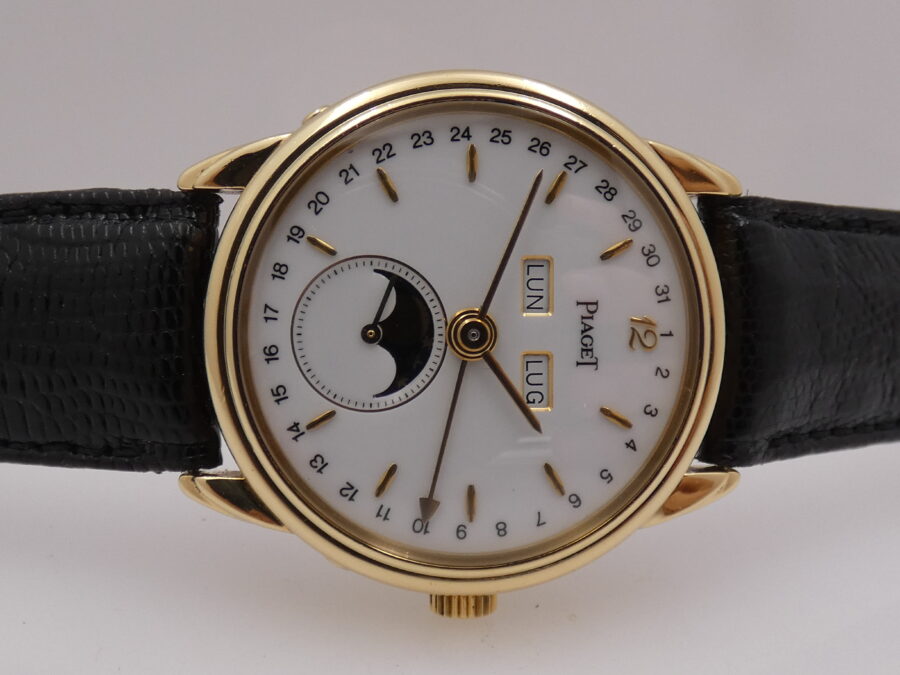 Piaget Triple Calendar Moonphases 15908 Oro 18 Kt Limited Edition ANNI '90 Carica Manuale - immagine 6