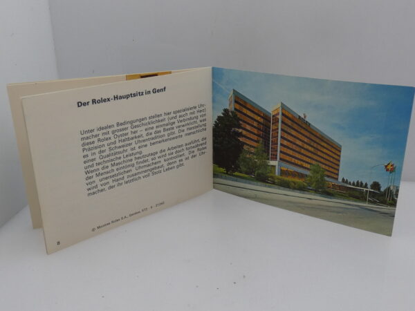 Rolex Vintage Booklet For Rolex Daytona Cosmograph Hand Winding 6263 - 6265 - 6265/8 YEAR 1972 Top