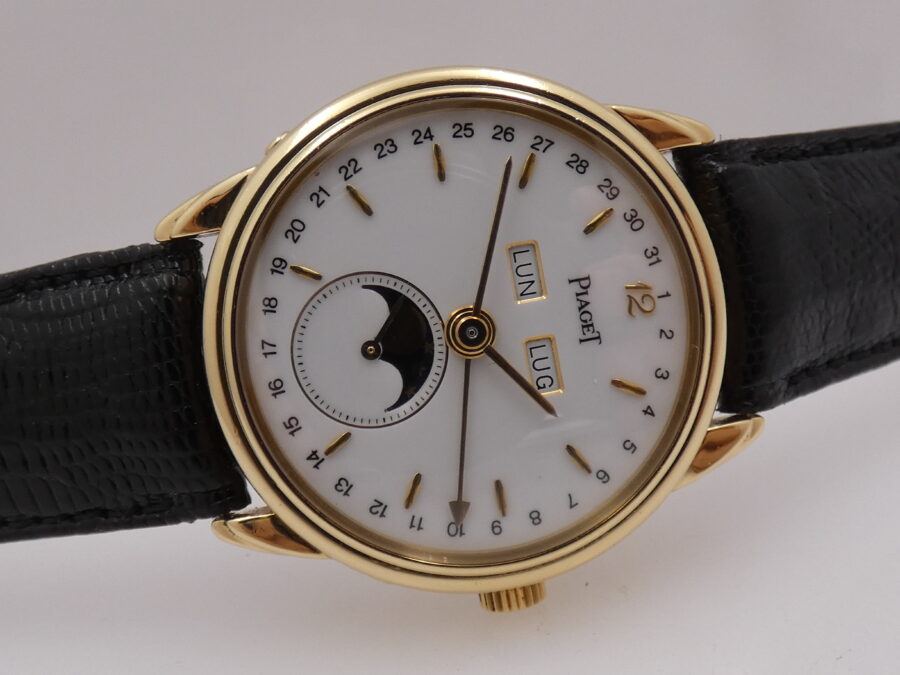 Piaget Triple Calendar Moonphases 15908 Oro 18 Kt Limited Edition ANNI '90 Carica Manuale - immagine 7
