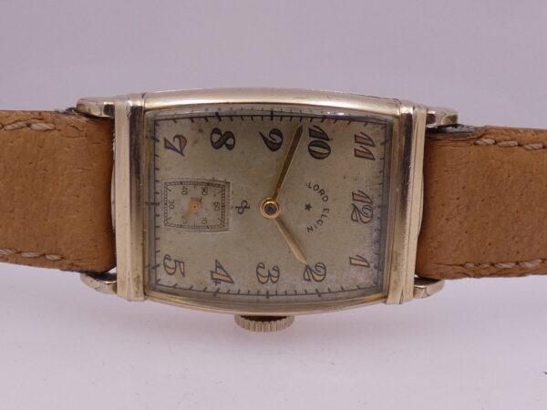Lord Elgin Tonneau Oro 14 Kt Gold Filled ANNO 1947 JUST SERVICED Carica Manuale