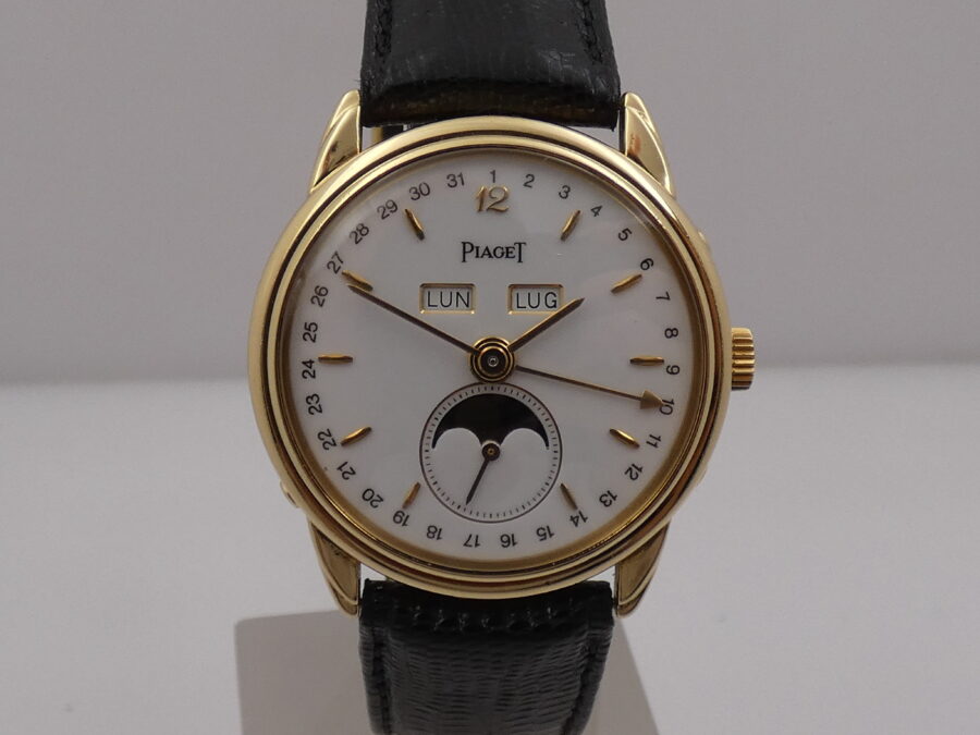 Piaget Triple Calendar Moonphases 15908 Oro 18 Kt Limited Edition ANNI '90 Carica Manuale - immagine 8