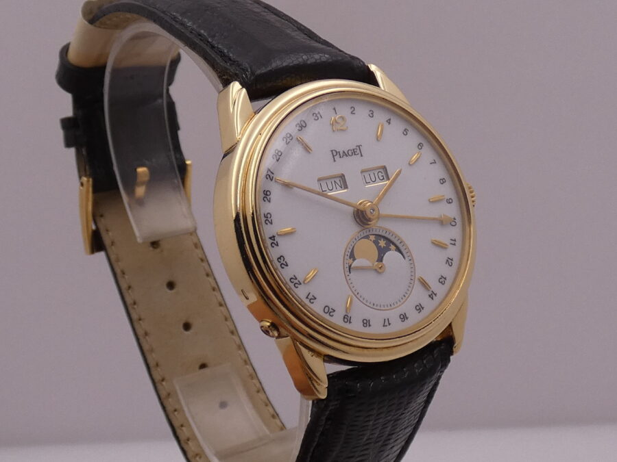 Piaget Triple Calendar Moonphases 15908 Oro 18 Kt Limited Edition ANNI '90 Carica Manuale - immagine 10