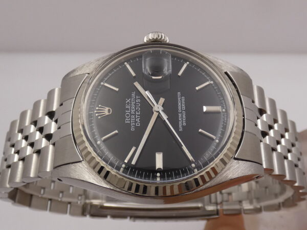 Rolex Datejust 1601 Ghiera Oro Bianco 18 Kt Automatico ANNO 1970 Acciaio