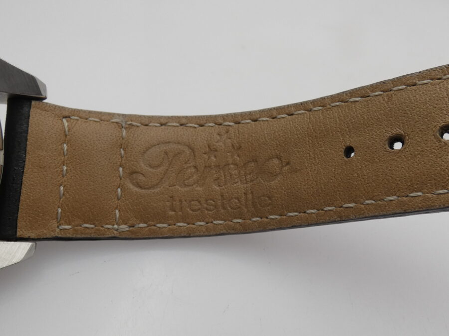 Perseo Aviatore Tre Stelle 11351 Automatic Date BOX & PAPERS NEVER WORN Acciaio - immagine 12