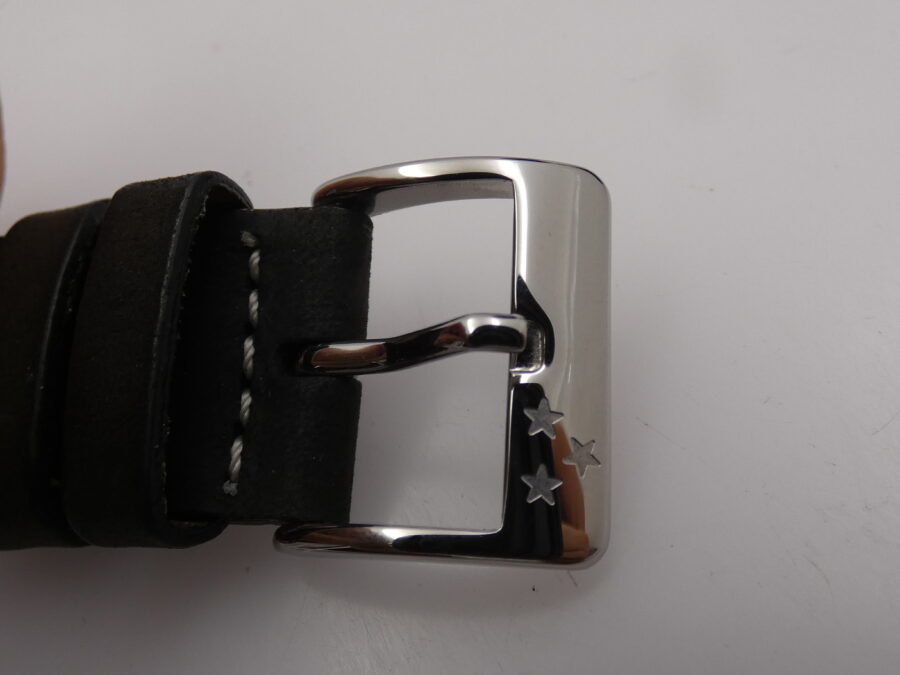 Perseo Aviatore Tre Stelle 11351 Automatic Date BOX & PAPERS NEVER WORN Acciaio - immagine 13
