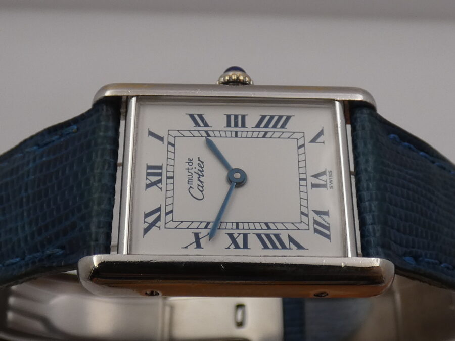 Cartier Tank Must De Cartier 1616 Silver 925 YEARS '90s Ladies Watch