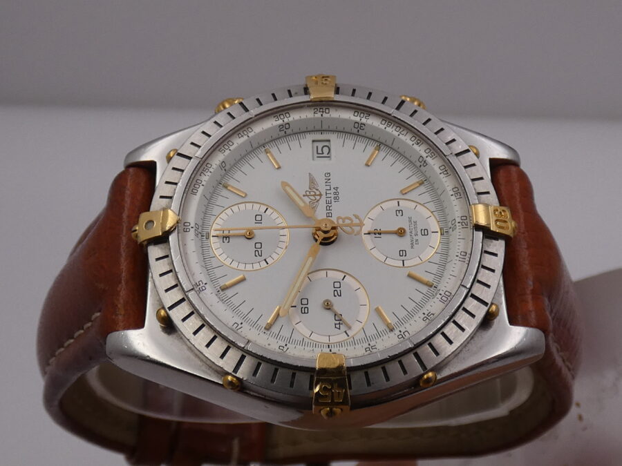 Cronografo Breitling Chronomat B13047 Acciaio & Oro Automatico Anni '90s