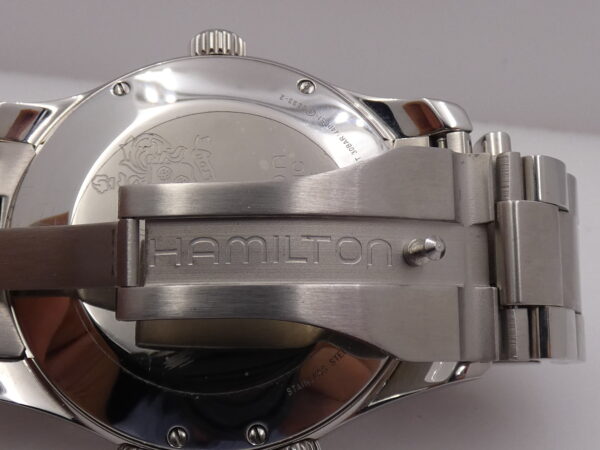 Hamilton Khaki Navy UTC GMT 3 Crown H77505133 Automatico NEW BOX & PAPERS Acciaio Braccialato