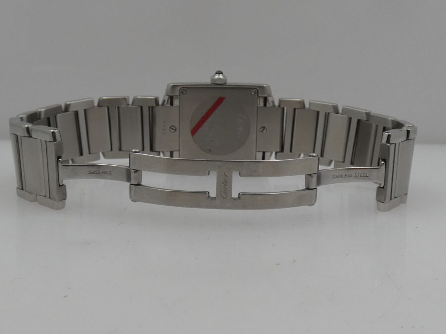 Cartier Tank Francaise 2301 Acciaio ANNI '2000s Braccialato Ladies - immagine 12