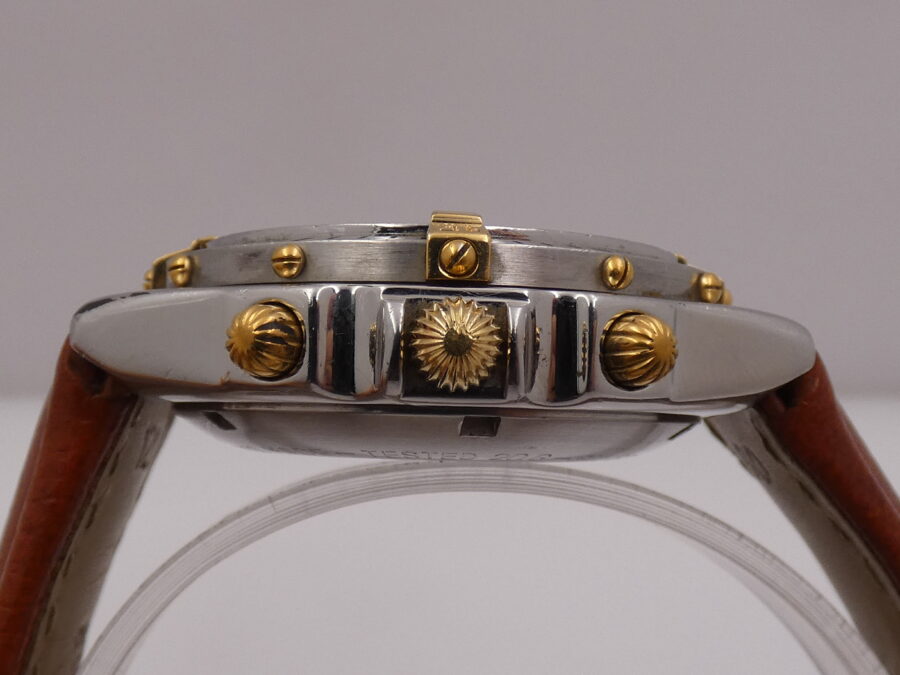 Cronografo Breitling Chronomat B13047 Acciaio & Oro Automatico Anni '90s - immagine 14