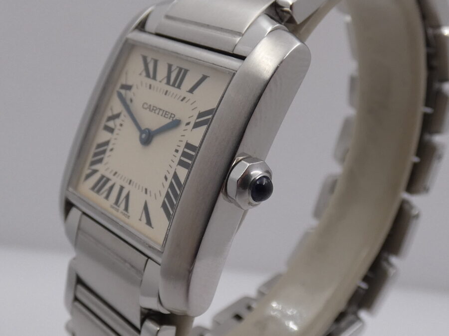 Cartier Tank Francaise 2301 Acciaio ANNI '2000s Braccialato Ladies - immagine 15
