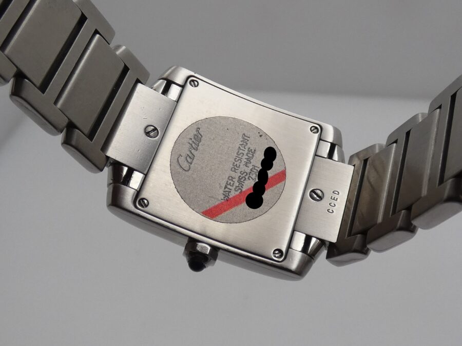 Cartier Tank Francaise 2301 Acciaio ANNI '2000s Braccialato Ladies - immagine 16