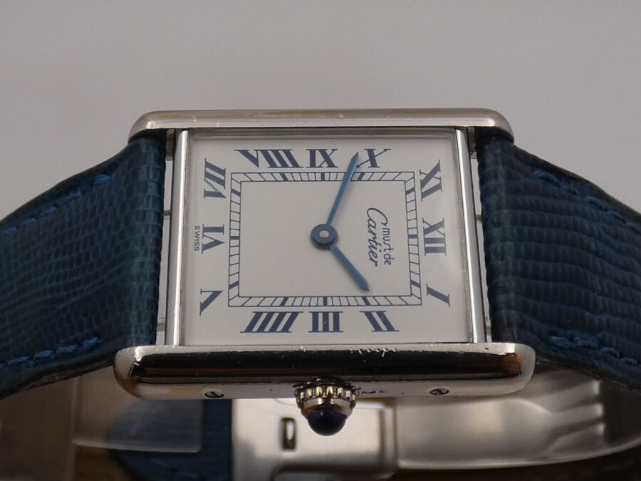Cartier Tank Must De Cartier 1616 Silver 925 YEARS '90s Ladies Watch - immagine 3