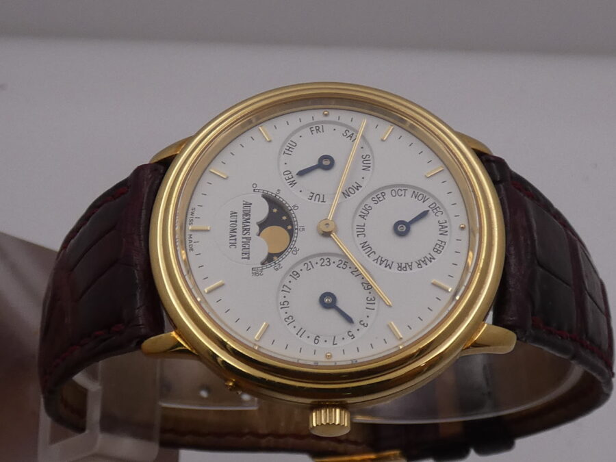 Audemars Piguet Quantieme Perpetual Calendar 36 mm BA5548 Oro Massiccio 18 Kt Automatico ANNO 1978 - immagine 3