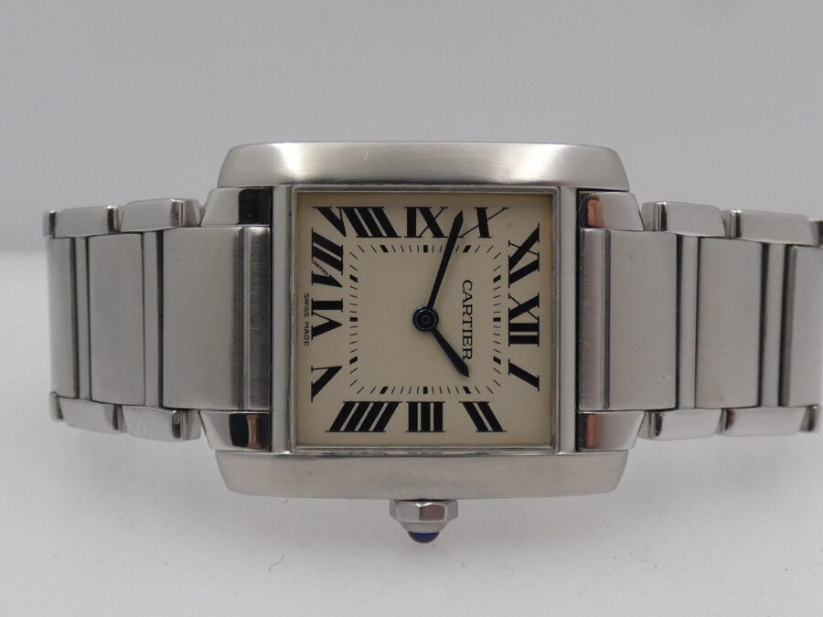Cartier Tank Francaise 2301 Acciaio ANNI '2000s Braccialato Ladies - immagine 4