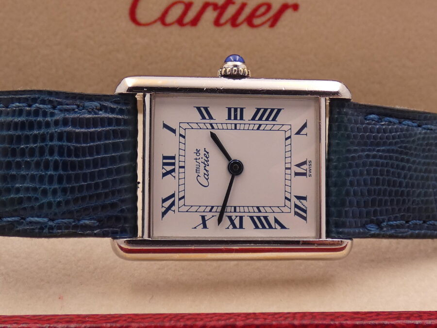 Cartier Tank Must De Cartier 1616 Silver 925 YEARS '90s Ladies Watch - immagine 4