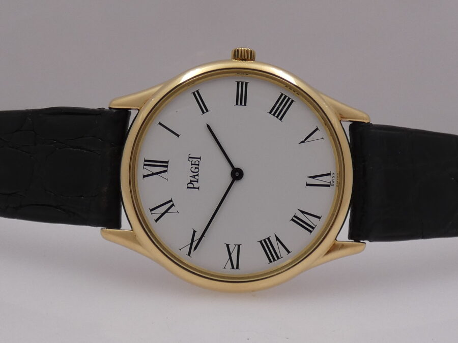 Piaget Mecanique Ultra Thin Oversize 9095N Oro Massiccio 18 Kt ANNI '90 Carica Manuale 9P2 - immagine 4