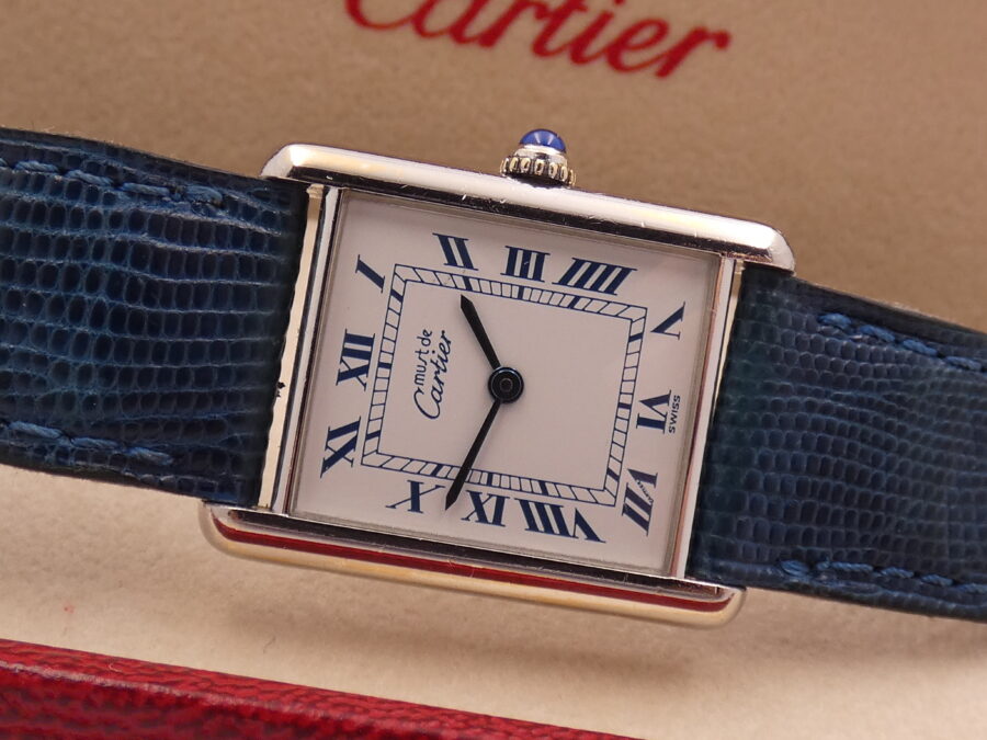 Cartier Tank Must De Cartier 1616 Silver 925 YEARS '90s Ladies Watch - immagine 5