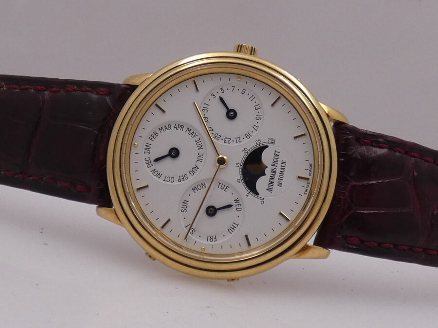 Audemars Piguet Quantieme Perpetual Calendar 36 mm BA5548 Oro Massiccio 18 Kt Automatico ANNO 1978 - immagine 5