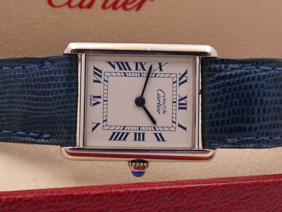 Cartier Tank Must De Cartier 1616 Silver 925 YEARS '90s Ladies Watch - immagine 6