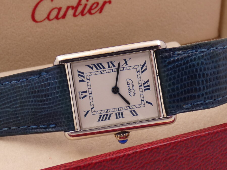 Cartier Tank Must De Cartier 1616 Silver 925 YEARS '90s Ladies Watch - immagine 7
