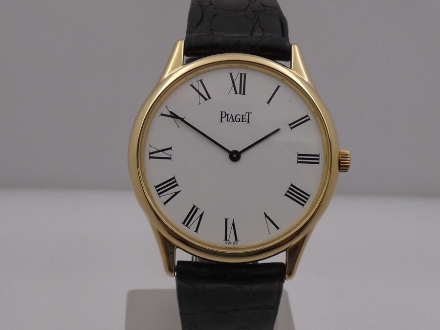 Piaget Mecanique Ultra Thin Oversize 9095N Oro Massiccio 18 Kt ANNI '90 Carica Manuale 9P2 - immagine 7