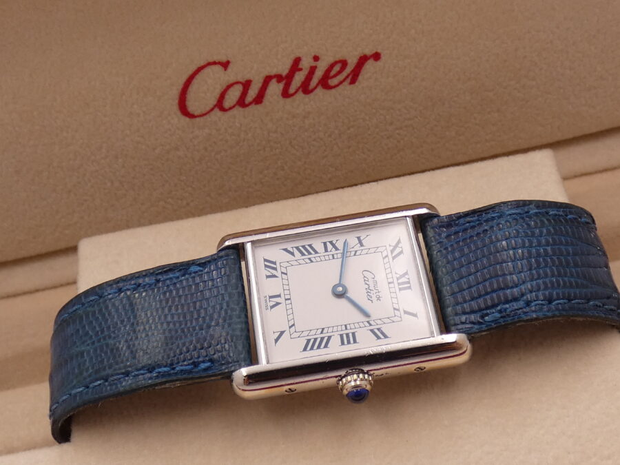 Cartier Tank Must De Cartier 1616 Silver 925 YEARS '90s Ladies Watch - immagine 8