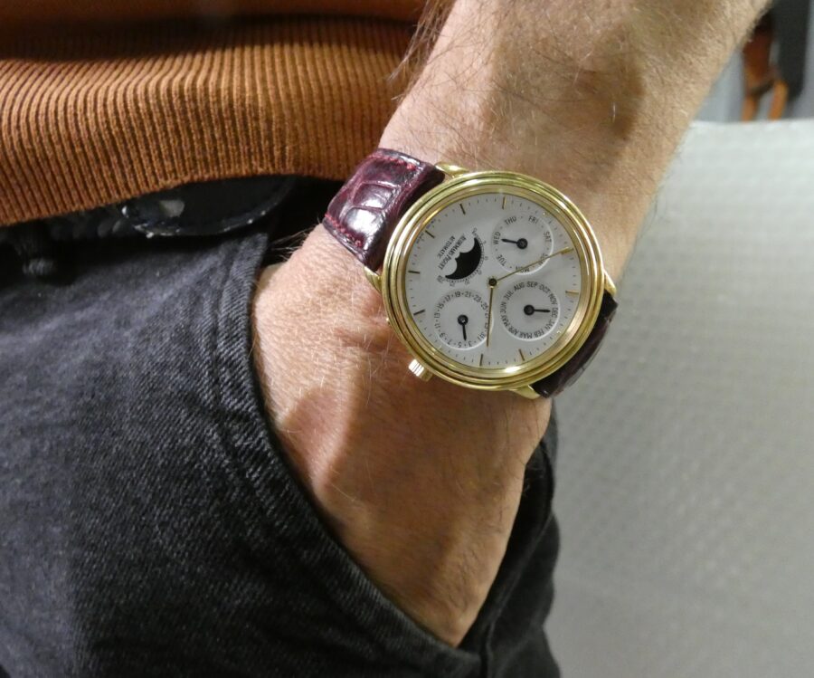 Audemars Piguet Quantieme Perpetual Calendar 36 mm BA5548 Oro Massiccio 18 Kt Automatico ANNO 1978 - immagine 8