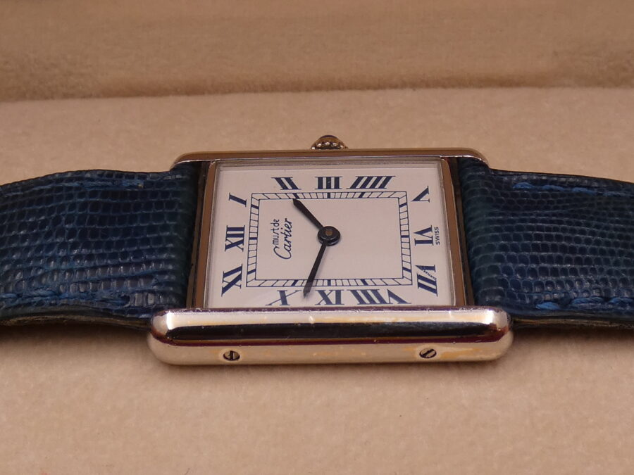 Cartier Tank Must De Cartier 1616 Silver 925 YEARS '90s Ladies Watch - immagine 9