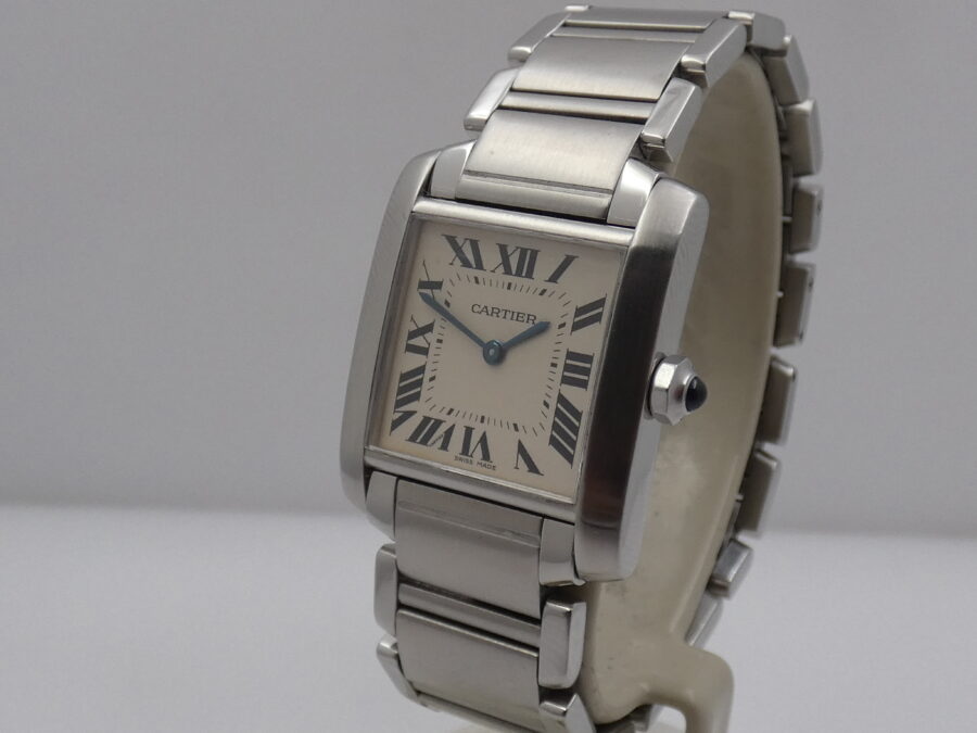 Cartier Tank Francaise 2301 Acciaio ANNI '2000s Braccialato Ladies - immagine 10