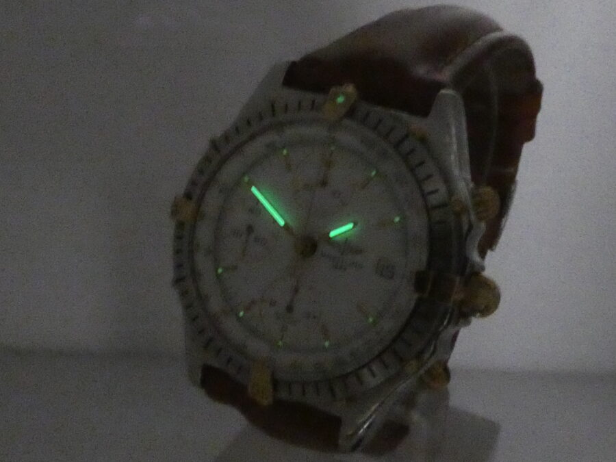 Cronografo Breitling Chronomat B13047 Acciaio & Oro Automatico Anni '90s - immagine 10