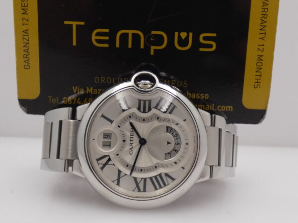 Cartier Ballon Bleu GMT Big Date 3194 Acciaio Braccialato ANNI '2000s