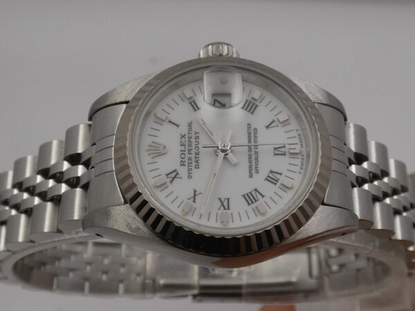 Rolex Lady-Datejust 69174 BOX&PAPERS 18 Kt White Gold Bezel TOP CONDITION Anno 1986 Automatico