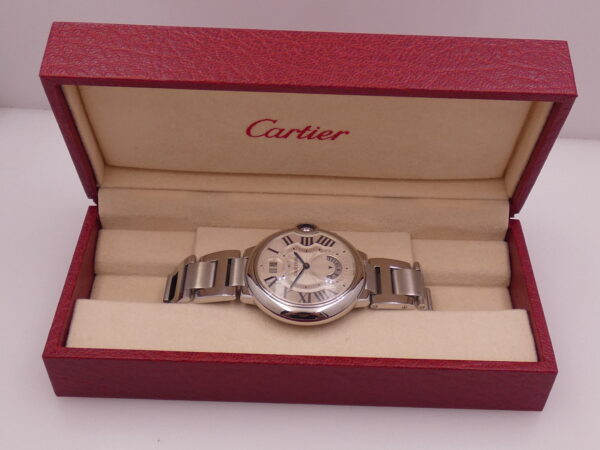 Cartier Ballon Bleu GMT Big Date 3194 Acciaio Braccialato ANNI '2000s