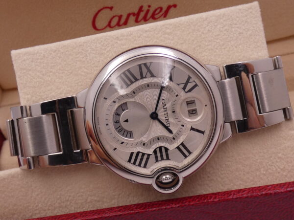 Cartier Ballon Bleu GMT Big Date 3194 Acciaio Braccialato ANNI '2000s