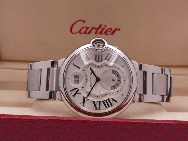 Cartier Ballon Bleu GMT Big Date 3194 Acciaio Braccialato ANNI '2000s