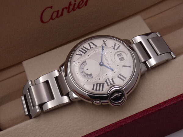 Cartier Ballon Bleu GMT Big Date 3194 Acciaio Braccialato ANNI '2000s