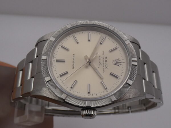 Rolex Air-King Precision 14010 Acciaio Automatico Ghiera Thunderbird ANNO 1991 Very Good Condition
