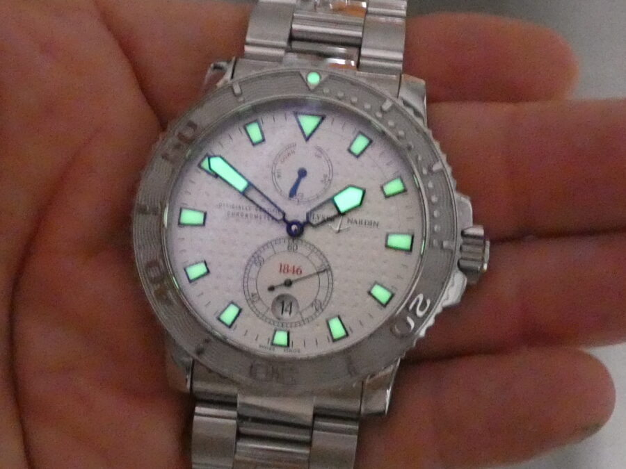Ulysse Nardin Maxi Marine Diver 263-33 Automatic Chronometer Power Reserve TOP CONDITION Acciaio - immagine 11