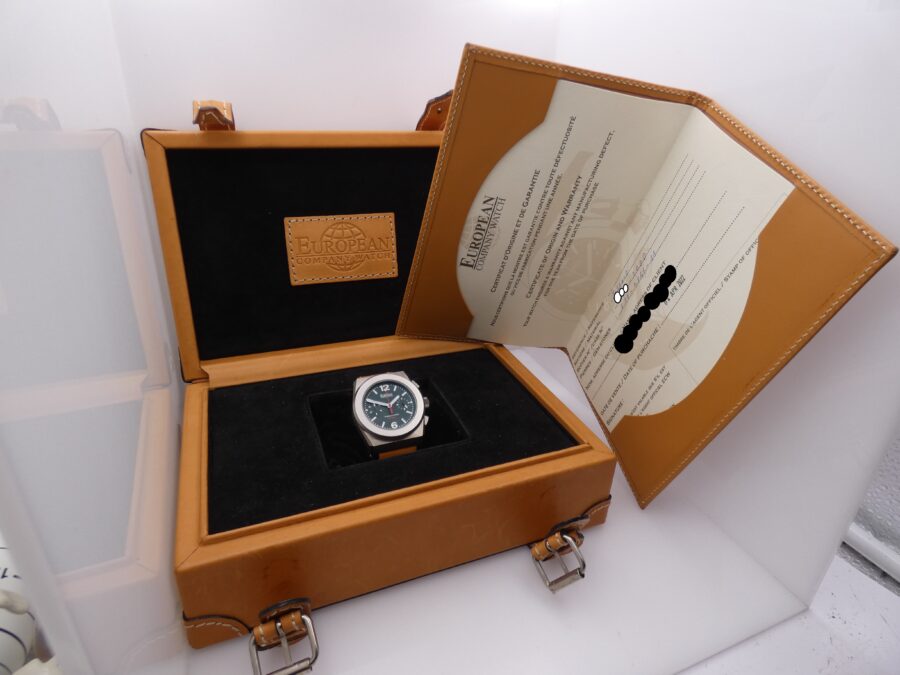 Cronografo European Panhard F11 Titanium BOX&PAPERS Automatico Limited Edition TOP CONDITION Anno 2022 - immagine 11
