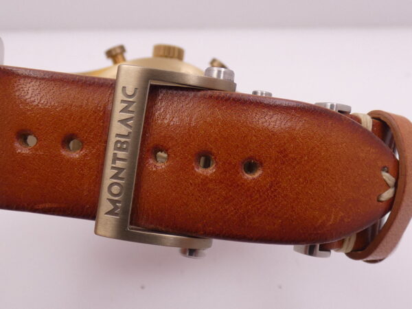 Cronografo Montblanc 1858 118223 NEW BOX PAPERS & STICKERS Titanium&Bronze Automatico
