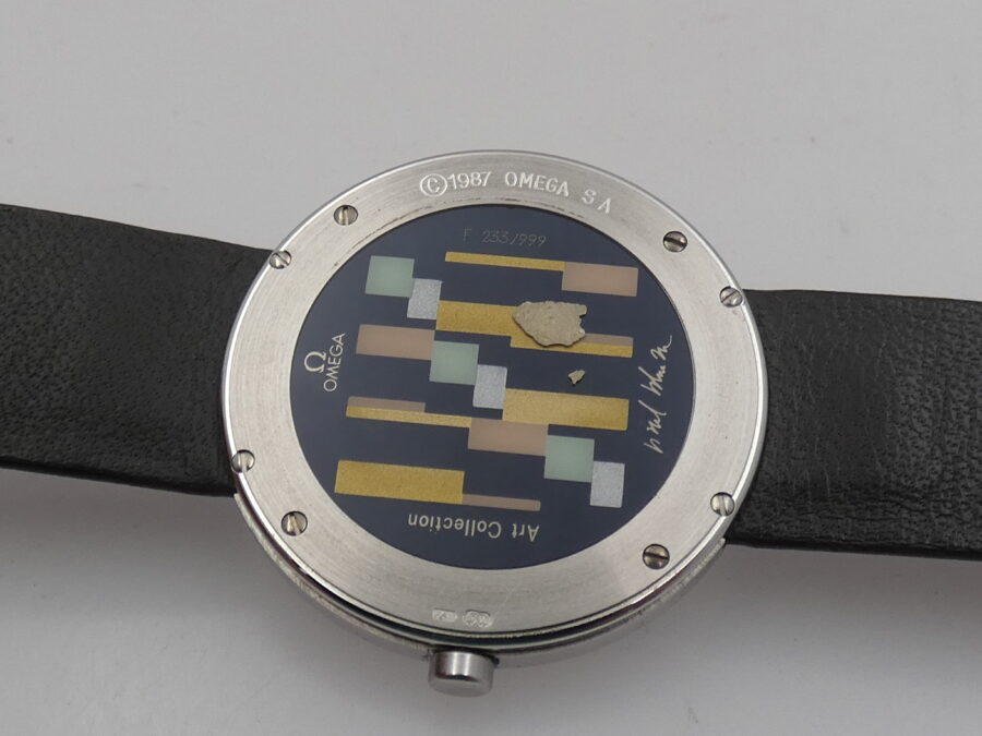 Omega Art Collection Max Bill Mid-Size NEW OLD STOCK Oro Bianco 18 Kt ANNO 1985 Limited Edition - immagine 14