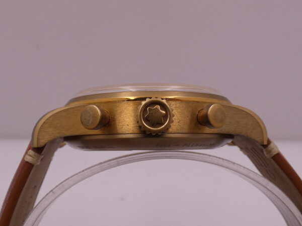 Cronografo Montblanc 1858 118223 NEW BOX PAPERS & STICKERS Titanium&Bronze Automatico