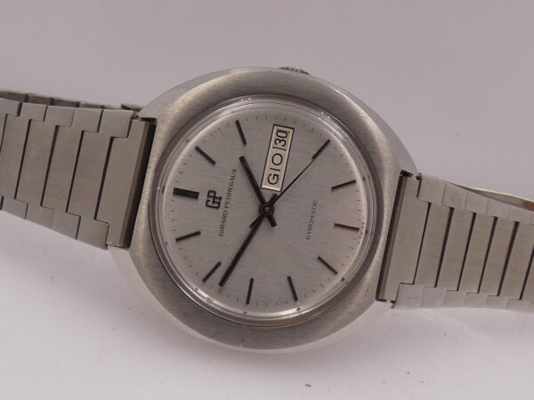 Girard Perregaux NOS Gyromatic Day-Date NEW OLD STOCK Acciaio ANNI '70s Mai Indossato