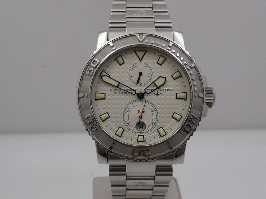 Ulysse Nardin Maxi Marine Diver 263-33 Automatic Chronometer Power Reserve TOP CONDITION Acciaio - immagine 8
