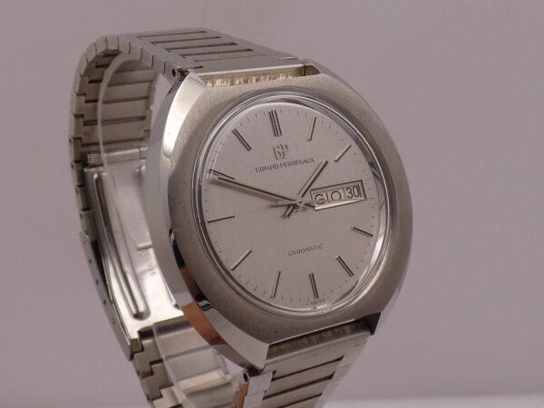 Girard Perregaux NOS Gyromatic Day-Date NEW OLD STOCK Acciaio ANNI '70s Mai Indossato